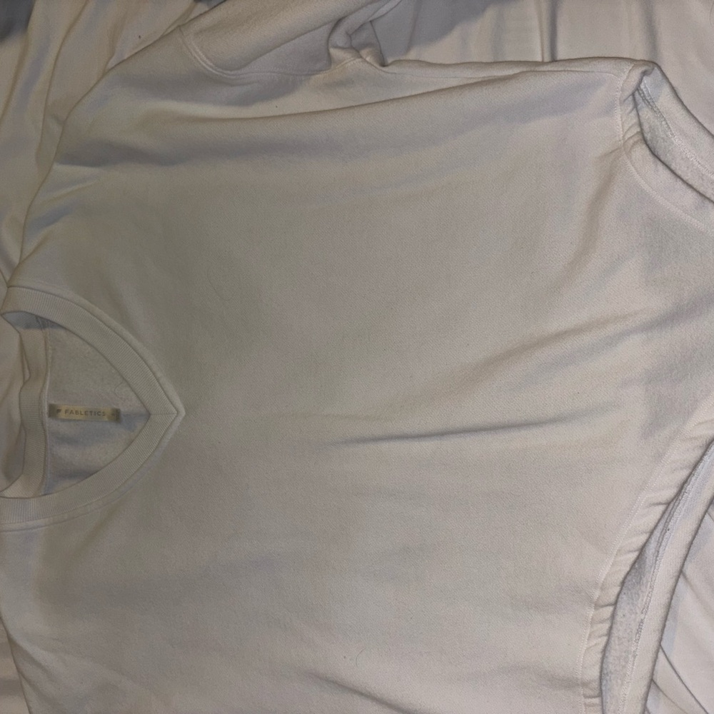 Fabletics White Crew Neck Top